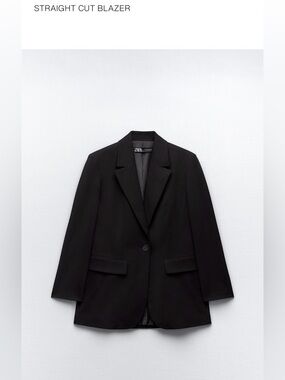 Zara Black Boyfriend Style Blazer